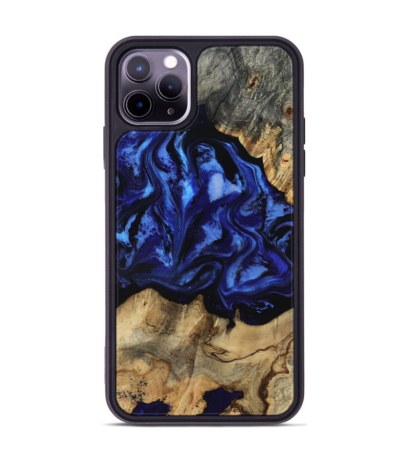 iPhone 11 Pro Max Wood Phone Case - Tayler (Blue, 801770)