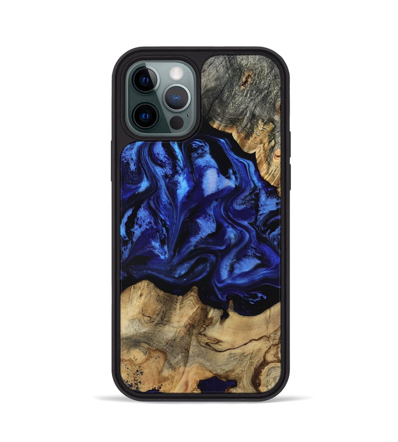 iPhone 12 Pro Wood Phone Case - Tayler (Blue, 801770)