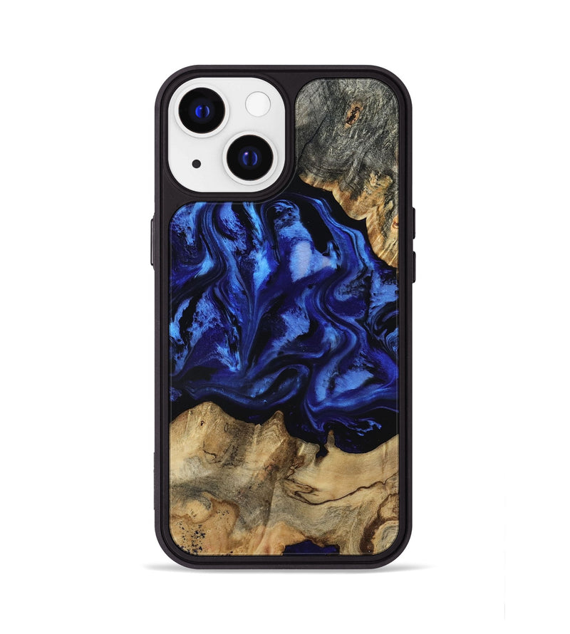iPhone 13 Wood Phone Case - Tayler (Blue, 801770)