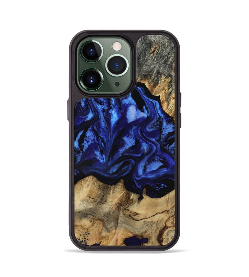 iPhone 13 Pro Wood Phone Case - Tayler (Blue, 801770)