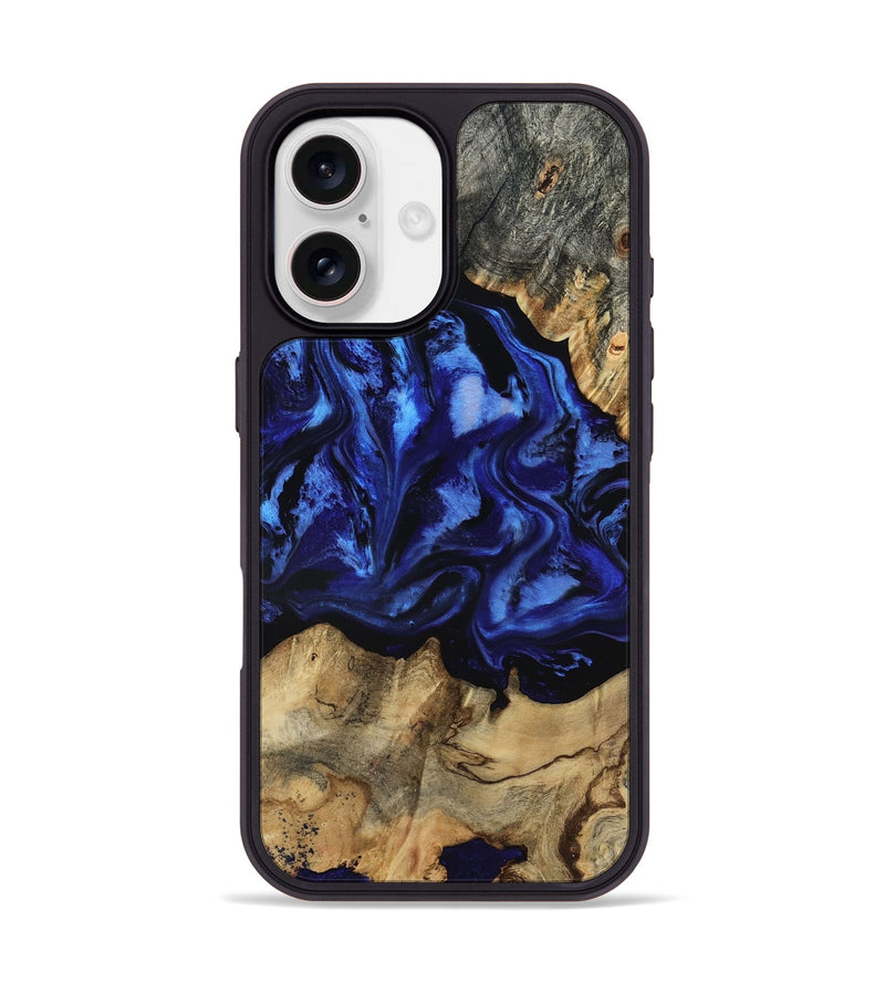 iPhone 17 Wood Phone Case - Tayler (Blue, 801770)