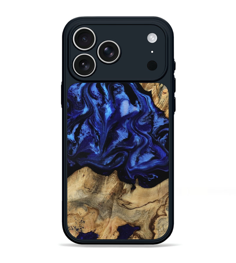 iPhone 17 Pro Max Wood Phone Case - Tayler (Blue, 801770)