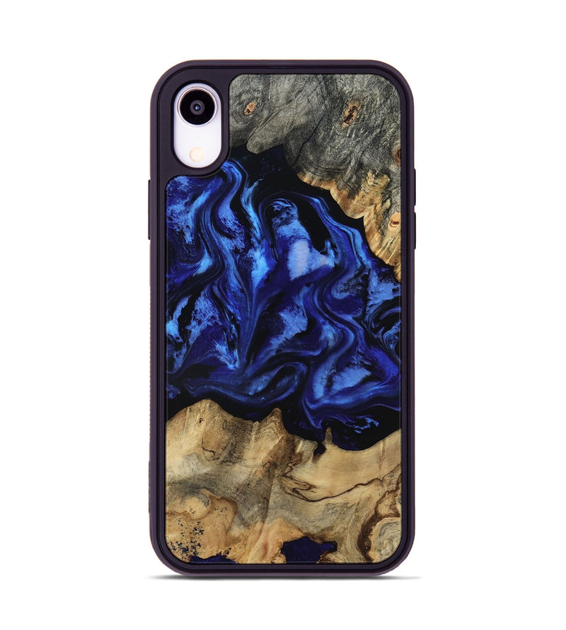 iPhone Xr Wood Phone Case - Tayler (Blue, 801770)
