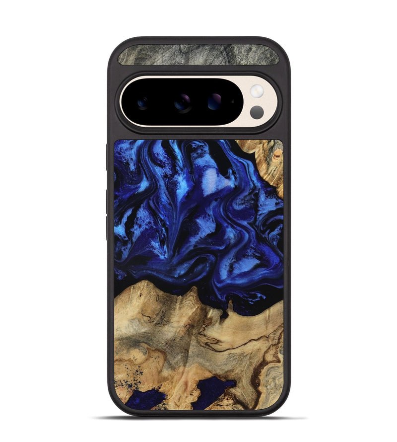 Pixel 10 Wood Phone Case - Tayler (Blue, 801770)