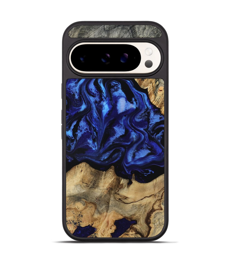 Pixel 9 Wood Phone Case - Tayler (Blue, 801770)