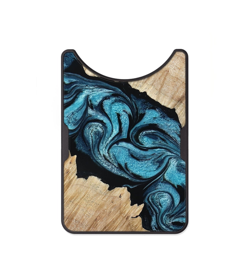 Alloy Wood Wallet - Isa (Blue, 801771)