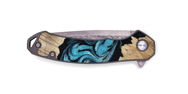 EDC Wood Pocket Knife - Isa (Blue, 801771)