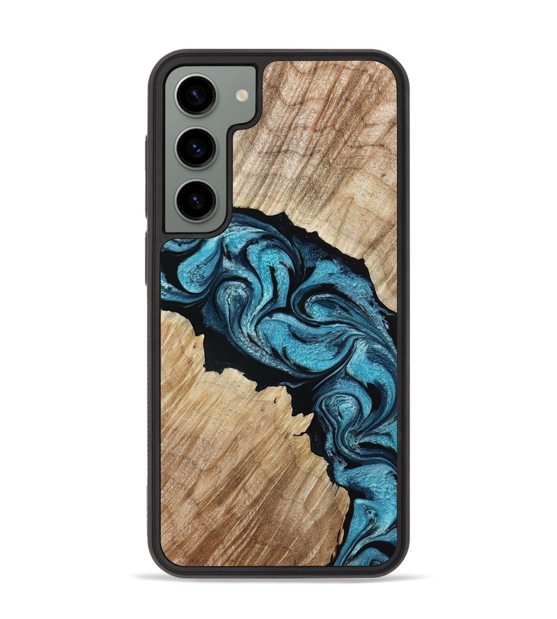 Galaxy S23 Plus Wood Phone Case - Isa (Blue, 801771)