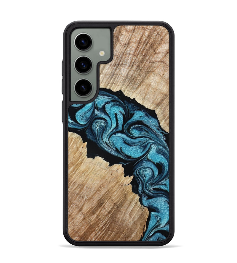 Galaxy S24 Plus Wood Phone Case - Isa (Blue, 801771)
