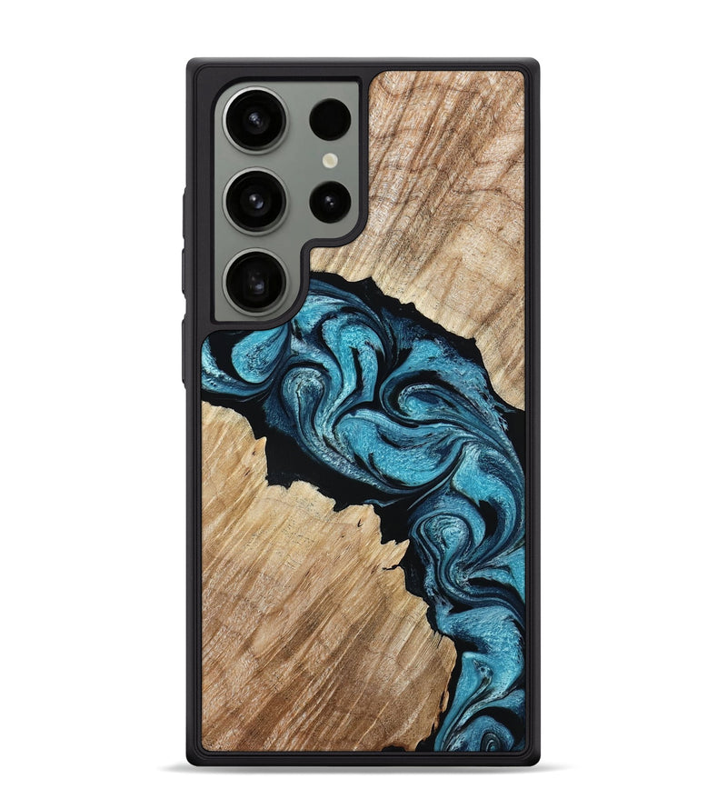Galaxy S24 Ultra Wood Phone Case - Isa (Blue, 801771)