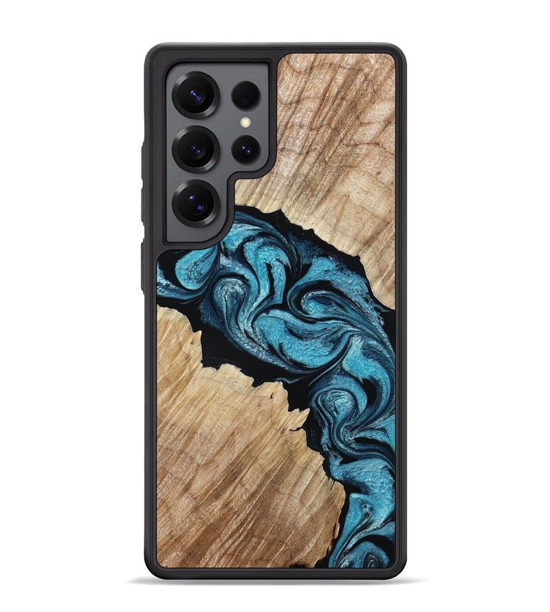Galaxy S25 Ultra Wood Phone Case - Isa (Blue, 801771)