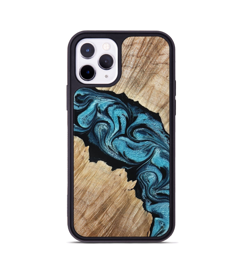 iPhone 11 Pro Wood Phone Case - Isa (Blue, 801771)