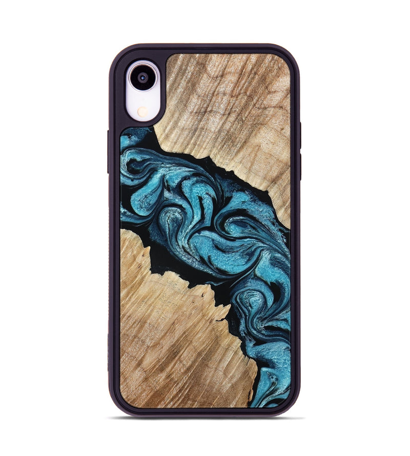 iPhone Xr Wood Phone Case - Isa (Blue, 801771)