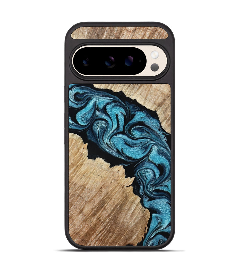 Pixel 10 Wood Phone Case - Isa (Blue, 801771)
