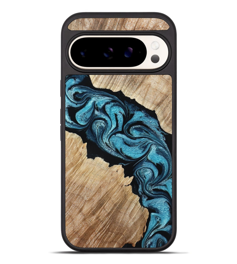 Pixel 10 Pro XL Wood Phone Case - Isa (Blue, 801771)