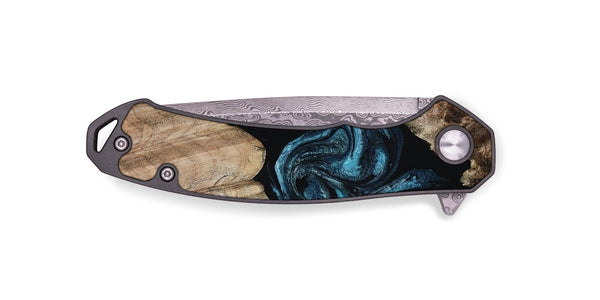 EDC Wood Pocket Knife - Jericho (Blue, 801772)