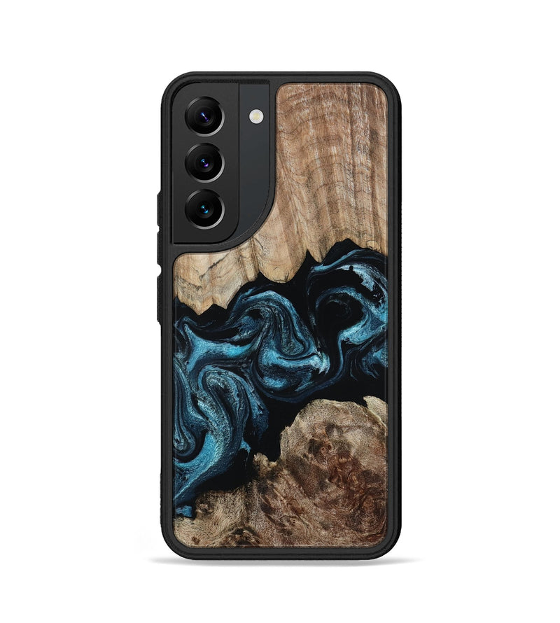 Galaxy S22 Wood Phone Case - Jericho (Blue, 801772)