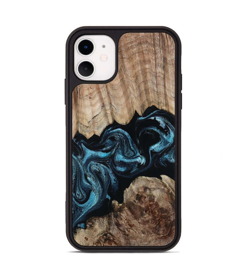 iPhone 11 Wood Phone Case - Jericho (Blue, 801772)