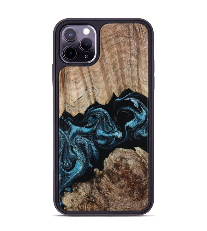 iPhone 11 Pro Max Wood Phone Case - Jericho (Blue, 801772)