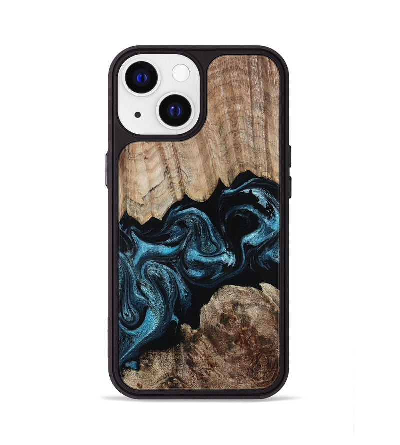 iPhone 13 Wood Phone Case - Jericho (Blue, 801772)