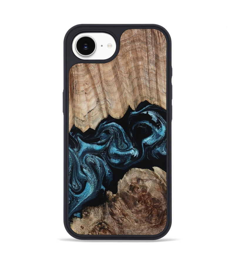 iPhone 16e Wood Phone Case - Jericho (Blue, 801772)
