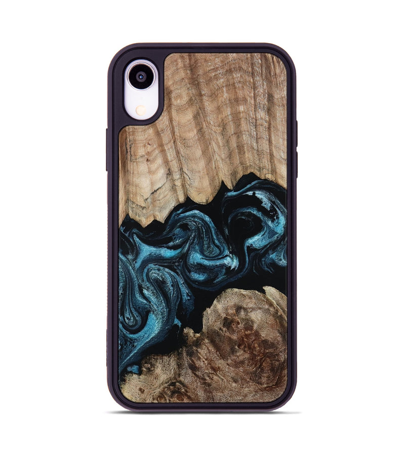 iPhone Xr Wood Phone Case - Jericho (Blue, 801772)