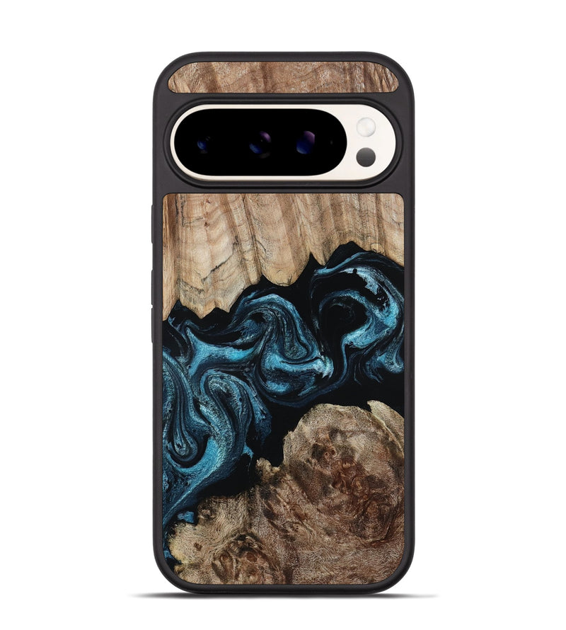 Pixel 9 Wood Phone Case - Jericho (Blue, 801772)