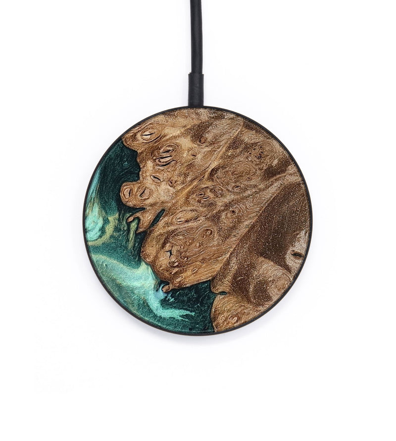 Circle Wood Wireless Charger - Ned (Green, 801773)