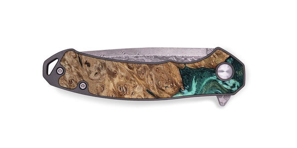 EDC Wood Pocket Knife - Ned (Green, 801773)
