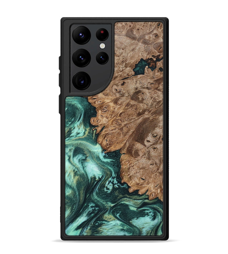 Galaxy S22 Ultra Wood Phone Case - Ned (Green, 801773)