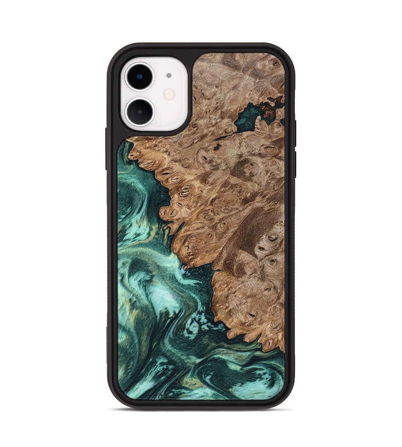 iPhone 11 Wood Phone Case - Ned (Green, 801773)