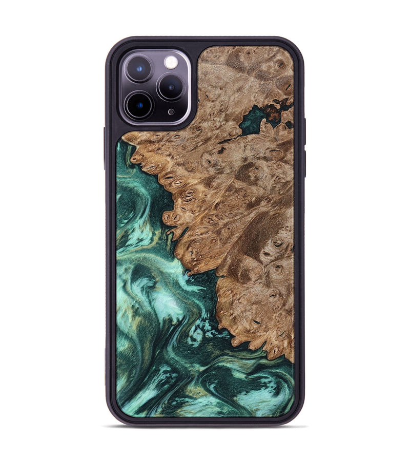 iPhone 11 Pro Max Wood Phone Case - Ned (Green, 801773)