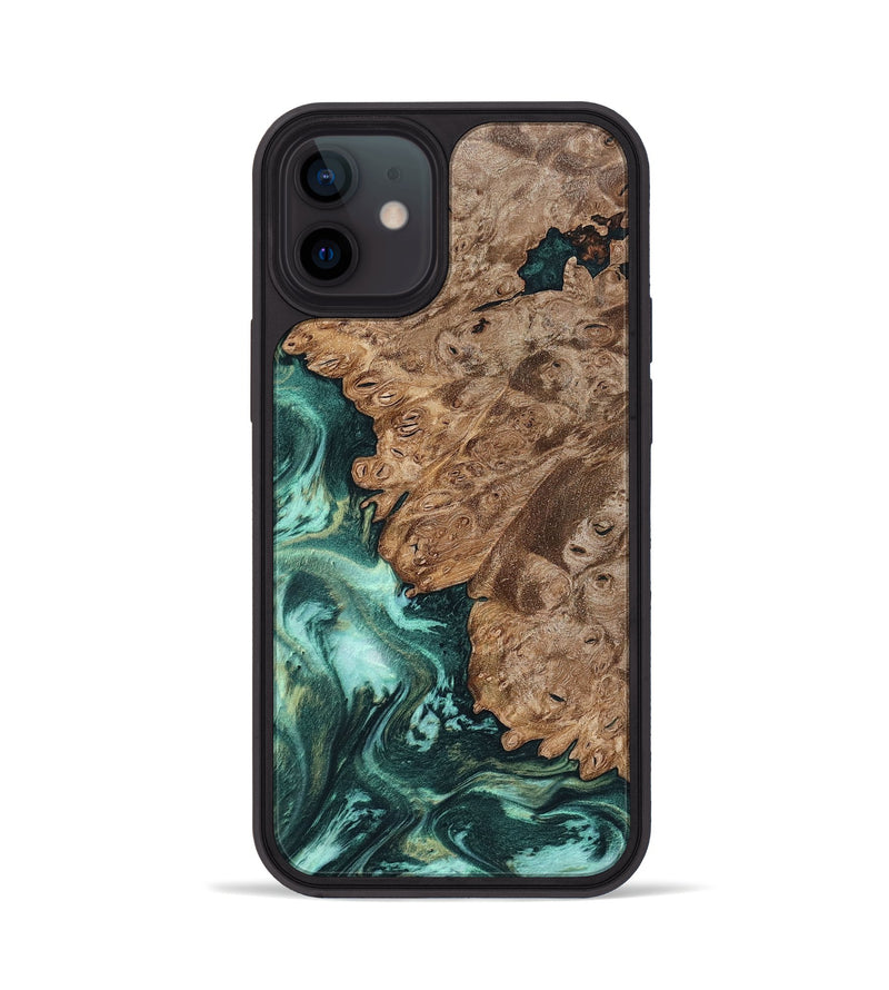 iPhone 12 Wood Phone Case - Ned (Green, 801773)