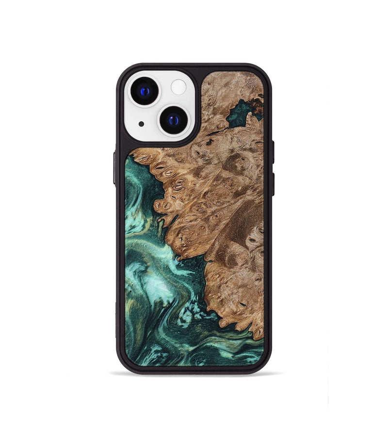 iPhone 13 mini Wood Phone Case - Ned (Green, 801773)