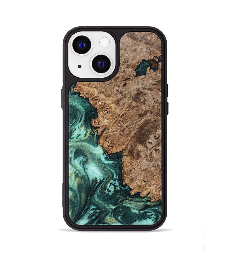 iPhone 13 Wood Phone Case - Ned (Green, 801773)