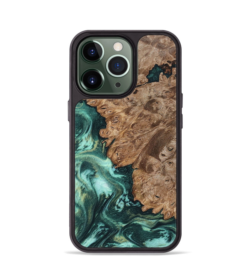 iPhone 13 Pro Wood Phone Case - Ned (Green, 801773)