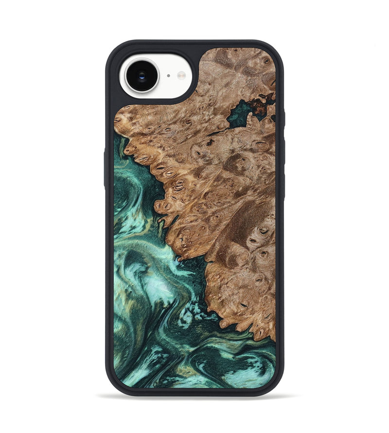 iPhone 16e Wood Phone Case - Ned (Green, 801773)