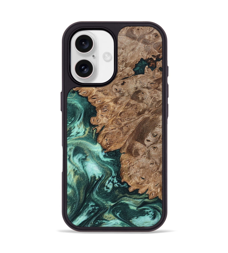 iPhone 17 Wood Phone Case - Ned (Green, 801773)