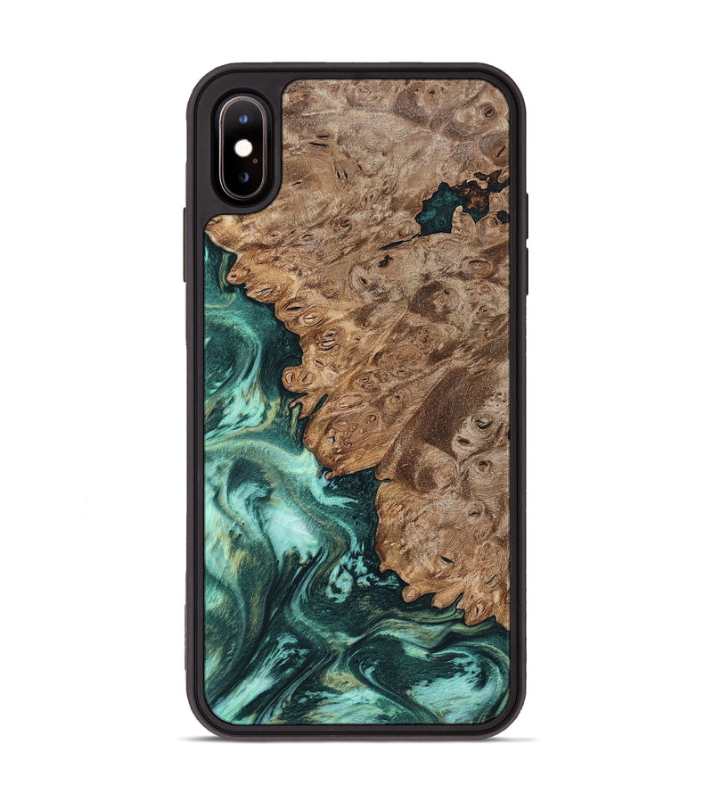 iPhone Xs Max Wood Phone Case - Ned (Green, 801773)