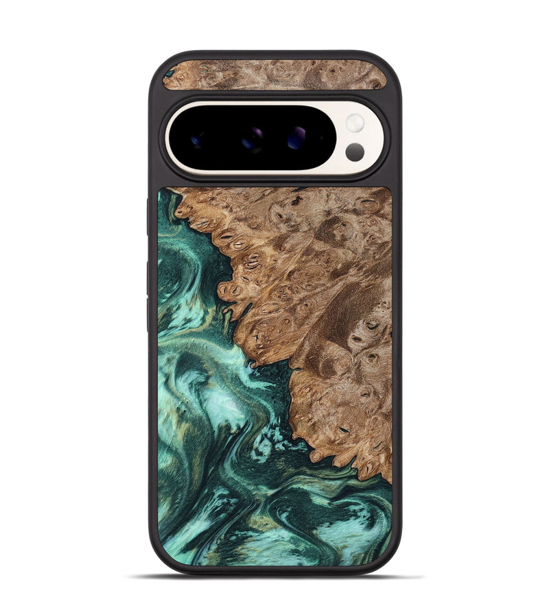 Pixel 9 Wood Phone Case - Ned (Green, 801773)
