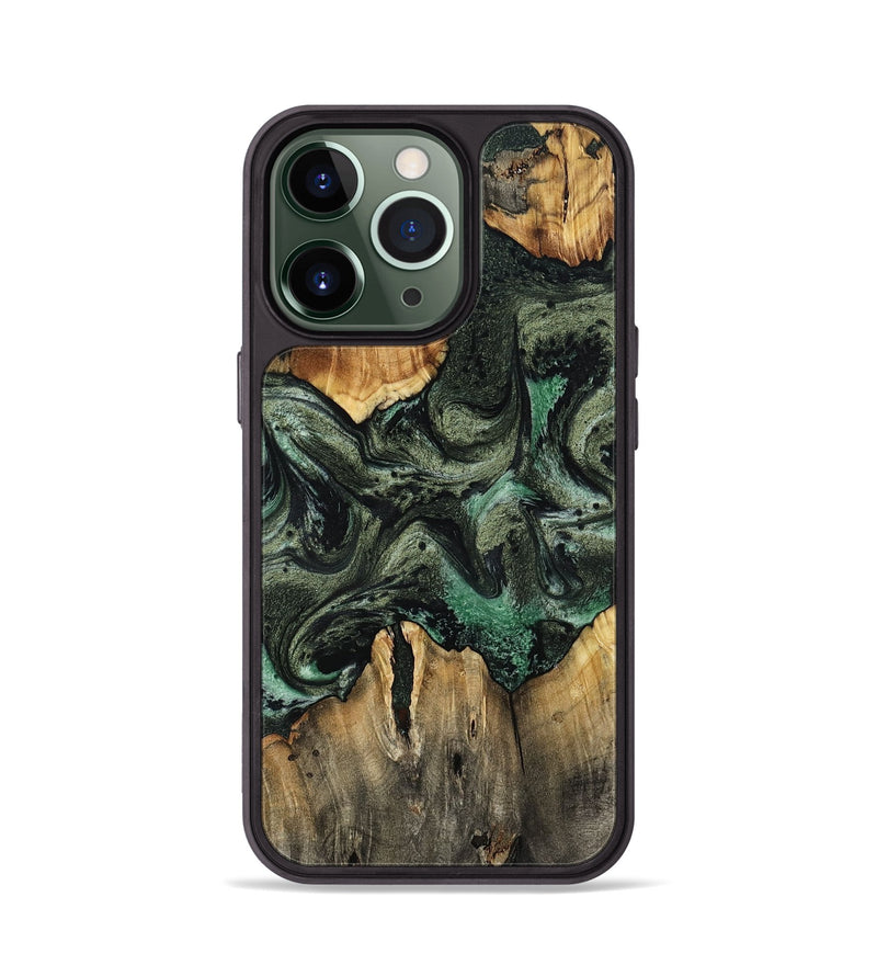 iPhone 13 Pro Wood Phone Case - Harlow (Green, 801774)