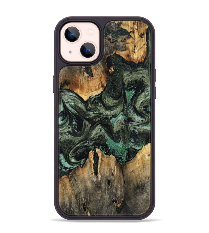 iPhone 14 Plus Wood Phone Case - Harlow (Green, 801774)