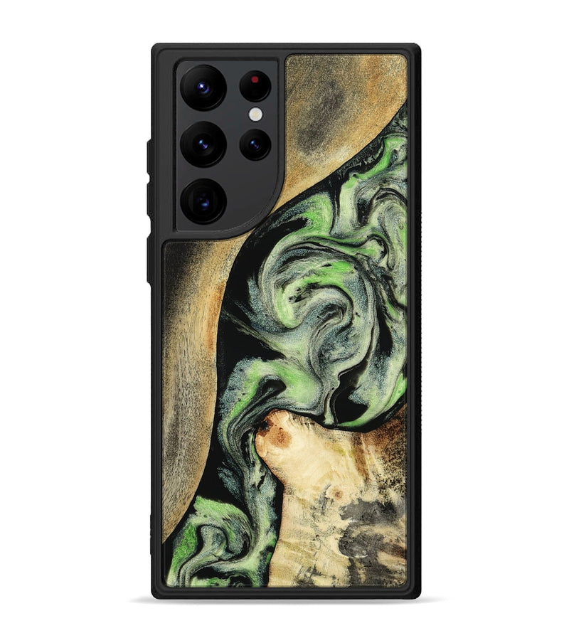 Galaxy S22 Ultra Wood Phone Case - Zev (Green, 801775)