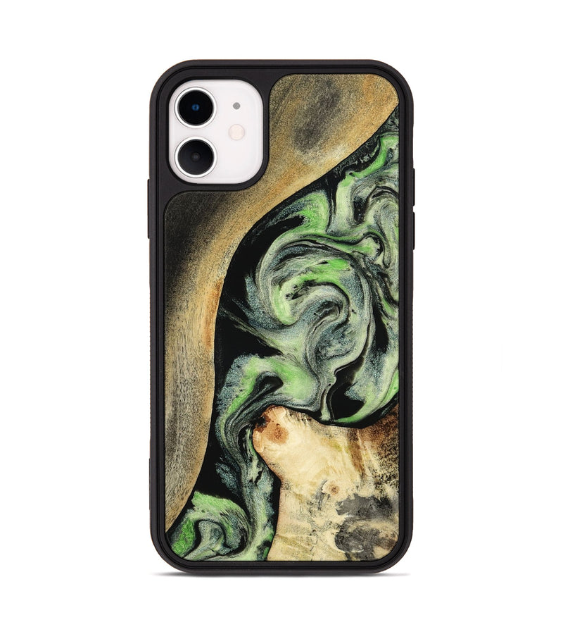iPhone 11 Wood Phone Case - Zev (Green, 801775)