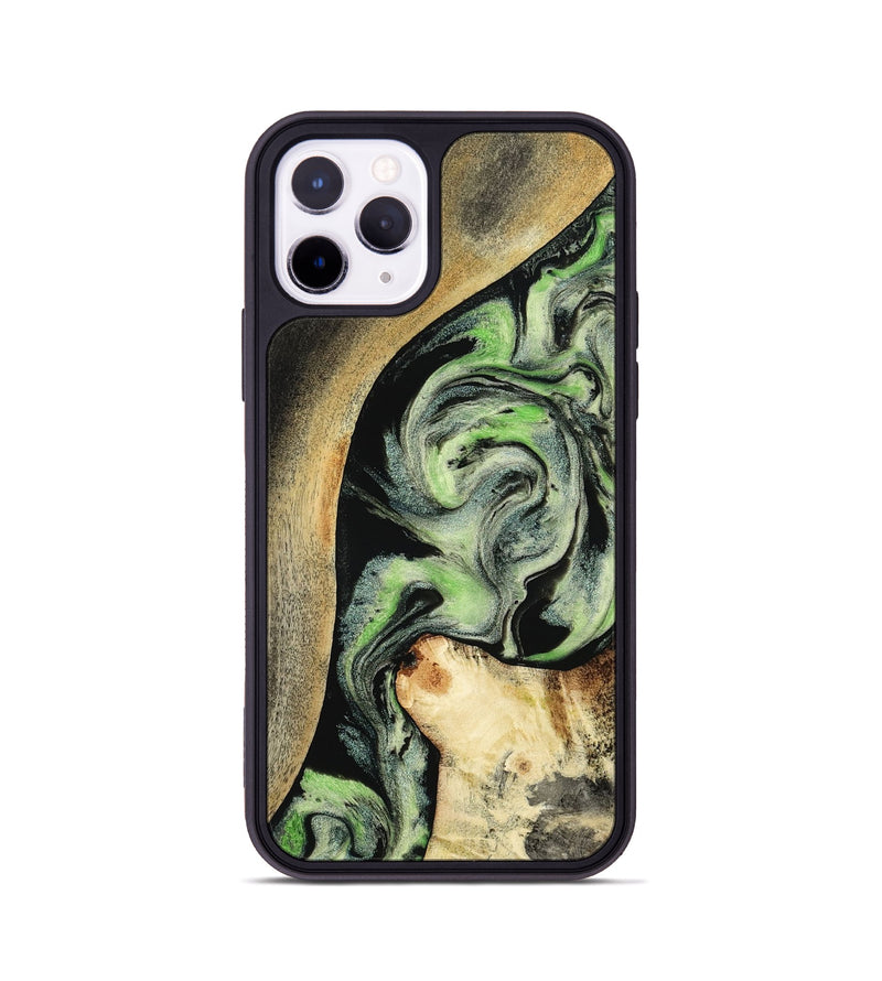 iPhone 11 Pro Wood Phone Case - Zev (Green, 801775)