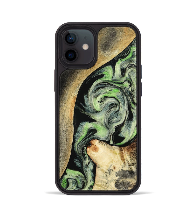 iPhone 12 Wood Phone Case - Zev (Green, 801775)