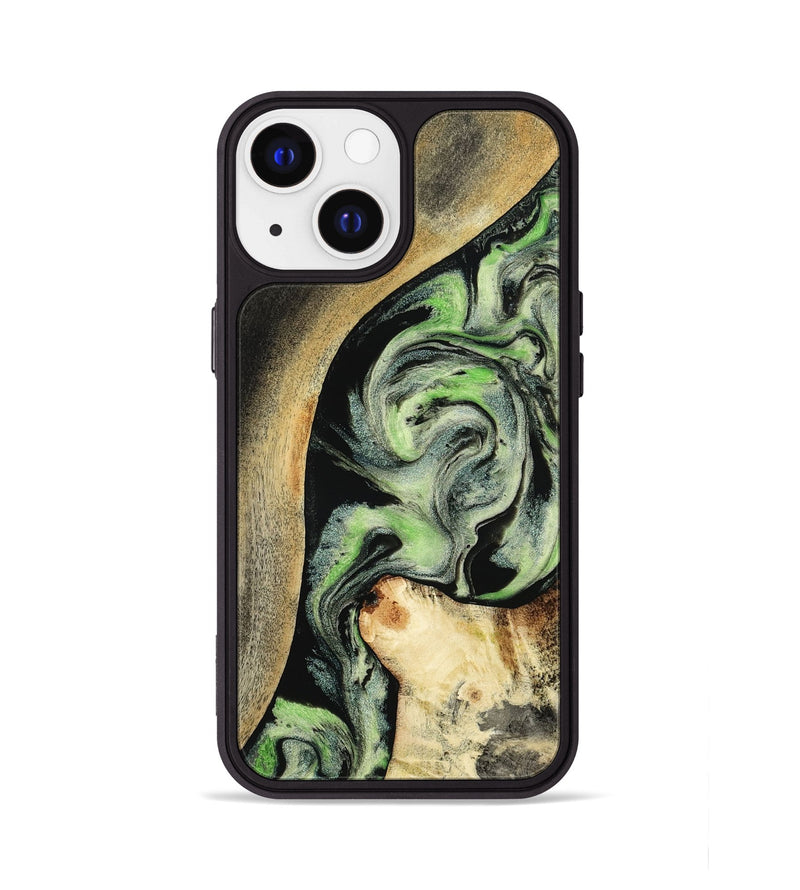 iPhone 13 Wood Phone Case - Zev (Green, 801775)