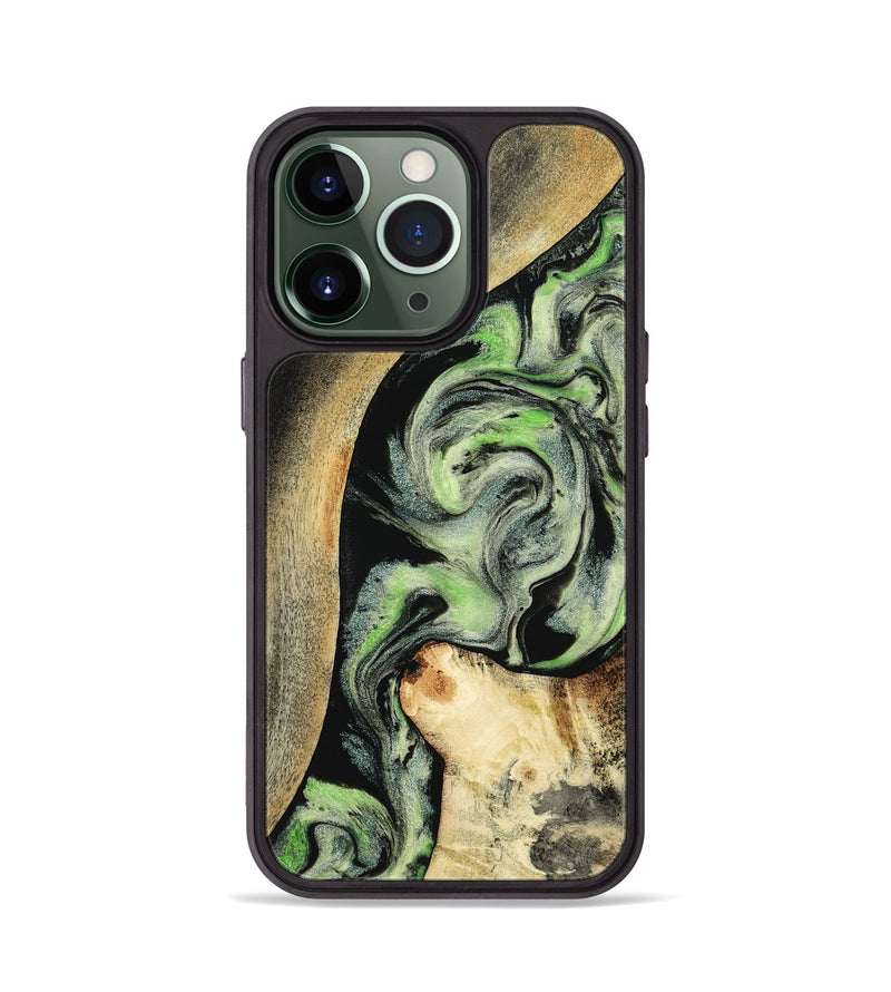 iPhone 13 Pro Wood Phone Case - Zev (Green, 801775)