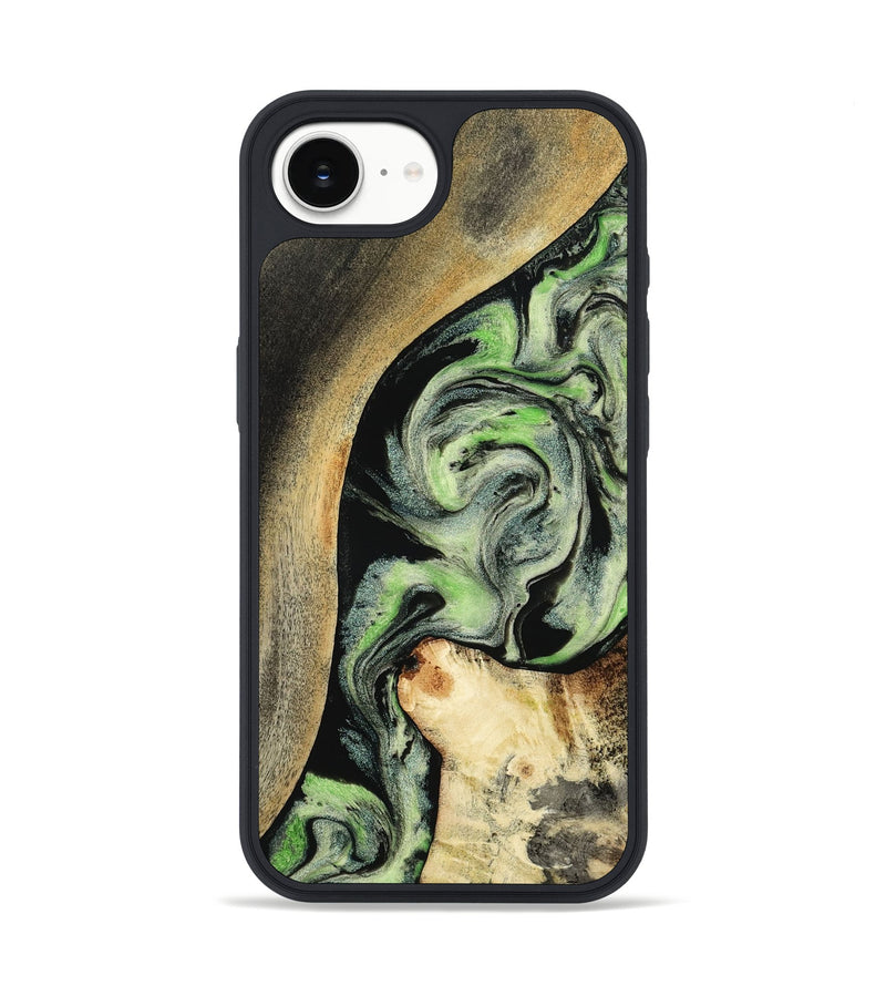 iPhone 16e Wood Phone Case - Zev (Green, 801775)