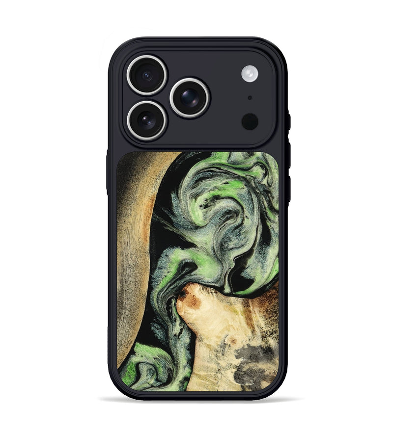 iPhone 17 Pro Wood Phone Case - Zev (Green, 801775)